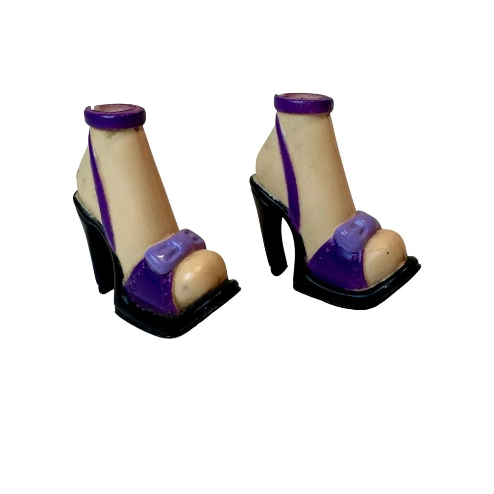 Barbie My Scene Doll Shoes Glam‎ Strappy High Heel Platform Bow Sandals